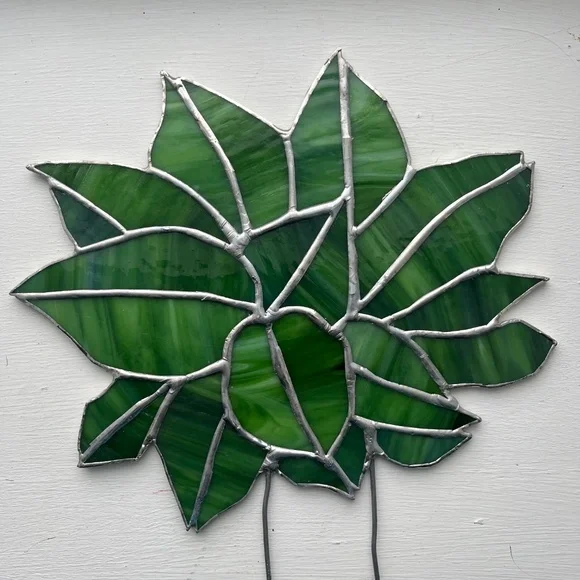 Handmade Stained Glass Plant